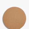 John Lewis & Partners Round Cork Placemats, Set of 4, Natural