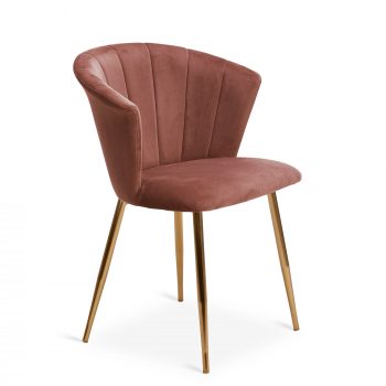 Kendall Velvet Dining Chair Blush