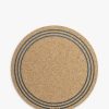 LIGA Cork Printed Round Placemats, Set of 6, Natural