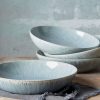 Denby Halo Speckle Stoneware Pasta Bowls, Set of 4, 22cm, Grey