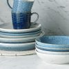 Denby Studio Blue Ridged Mugs, 400ml, Set of 2