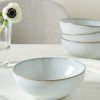 Denby White Speckle Stoneware Cereal Bowls, Set of 4, 17cm, White
