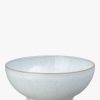 Denby White Speckle Stoneware Cereal Bowls, Set of 4, 17cm, White