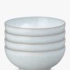 Denby White Speckle Stoneware Cereal Bowls, Set of 4, 17cm, White