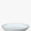 Denby White Speckle Stoneware Medium Coupe Plates, Set of 4, 21cm, White