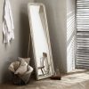 John Lewis Distressed Cheval Mirror, 170 x 50cm, Cream