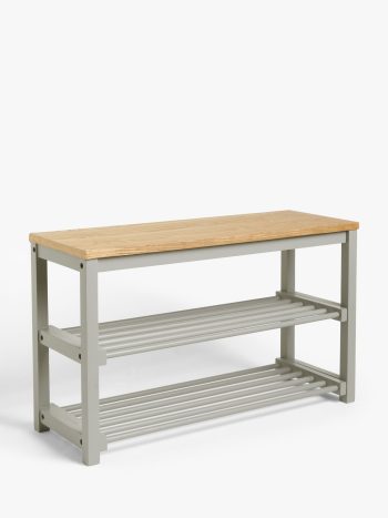 John Lewis Modern Country Wooden Shoe Rack