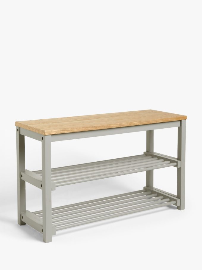 John Lewis Modern Country Wooden Shoe Rack