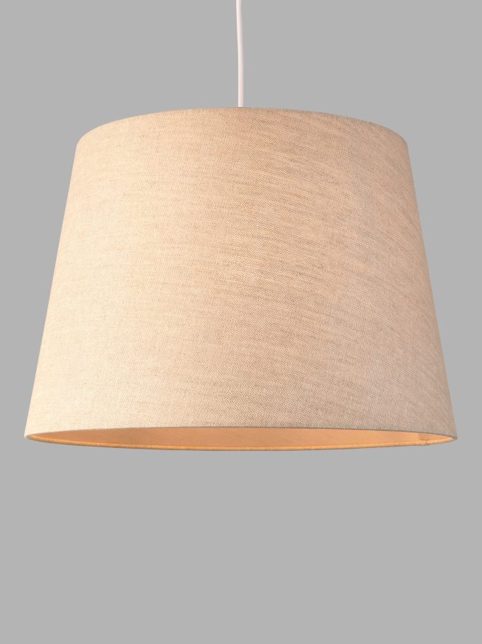 John Lewis Sophia Linen Empire Tapered Lampshade, Natural