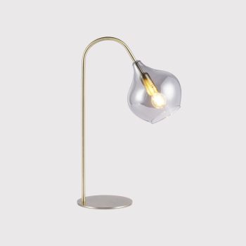 Antique Bronze Glass Table Lamp, Brown | Barker & Stonehouse