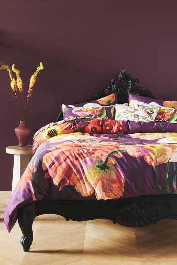 Nathalie Lete for Anthropologie Bloom Organic Sateen Duvet Cover